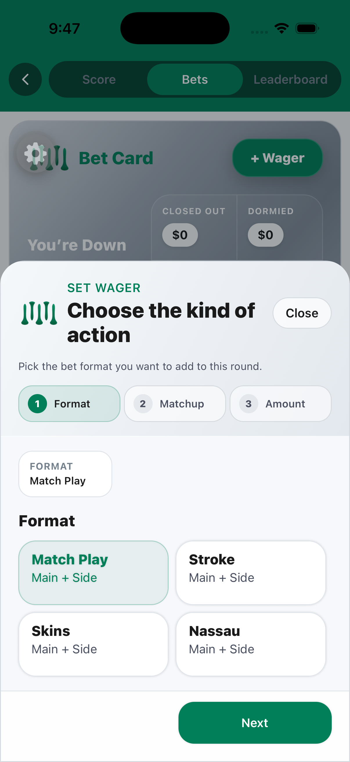 Wire2Wire set wager drawer